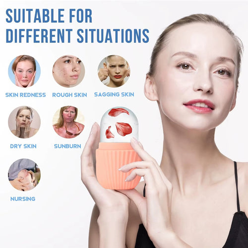 Set Roller de Hielo Facial + Piedra Gua Sha